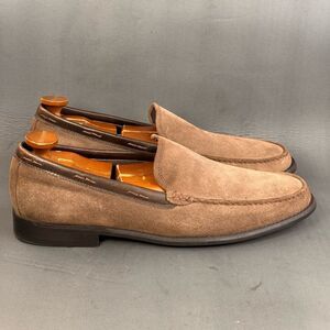JOHN VARVATOS A U.S.A. Brown suede leather loafer shoes men’s size 13